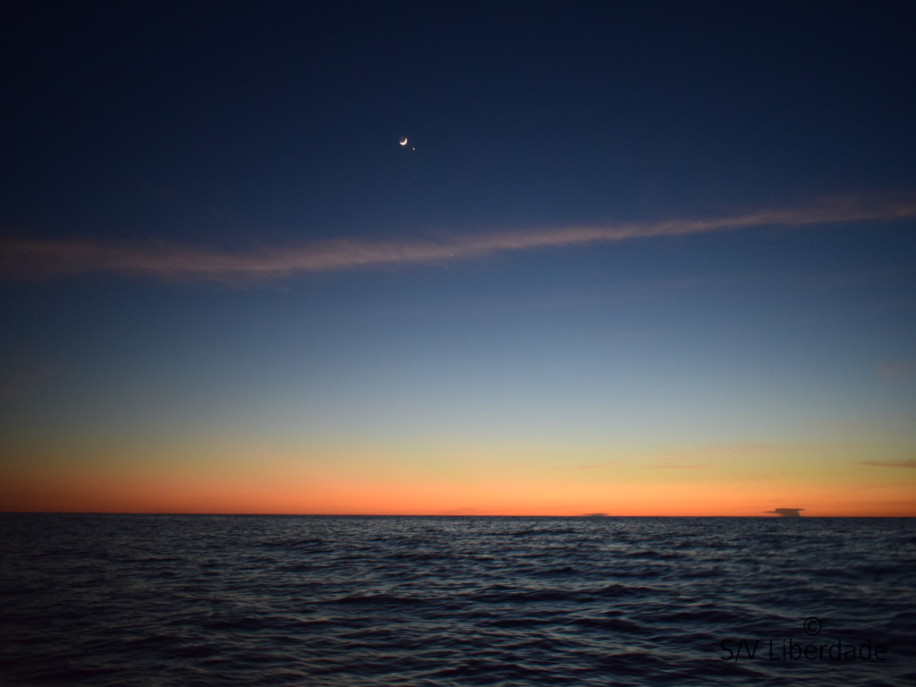 Coucher de soleil Lune